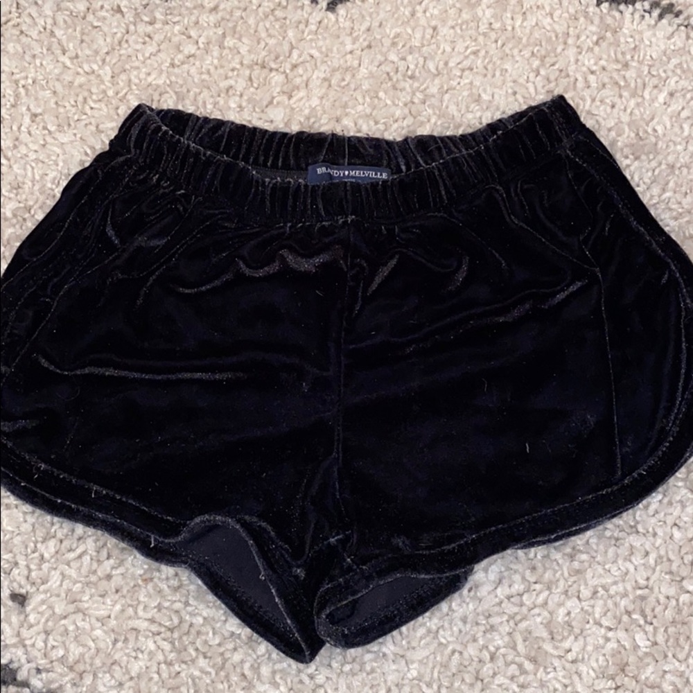 Brandy Melville velvet shorts